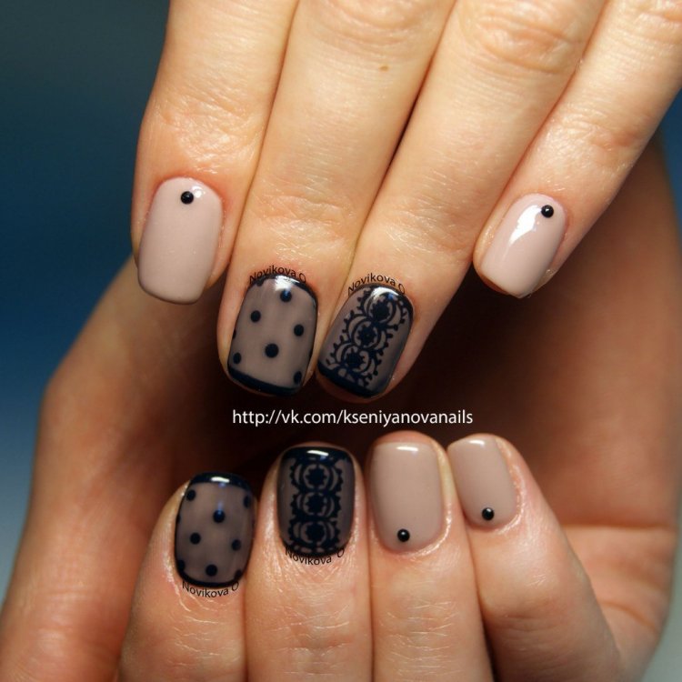 Маникюр колготки