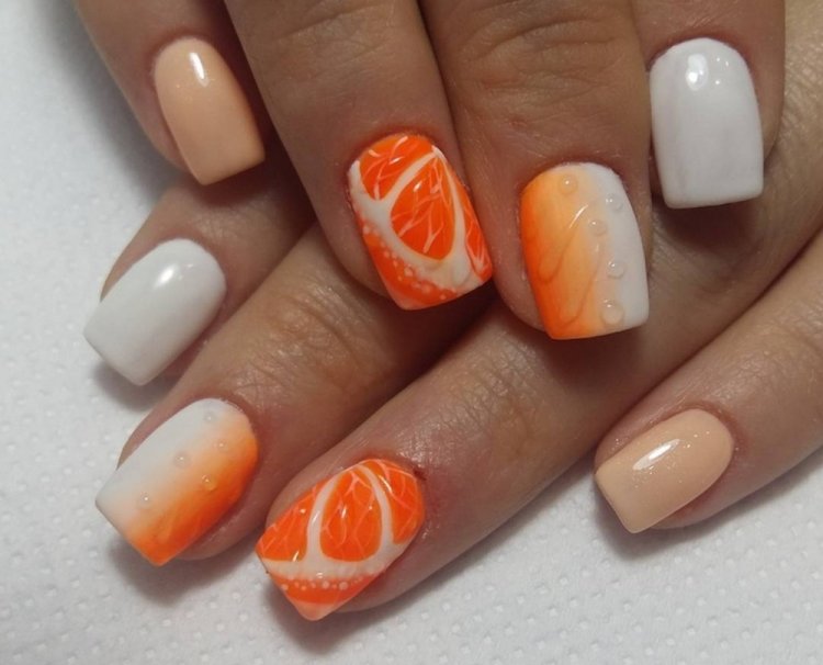 Літній манікюр на короткі нігті 2023 (50 фото) - модні та красиві ідеї дизайну коротких нігтів