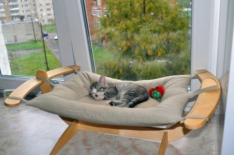 Лежанка для кішки своїми руками – 11 ідей як зробити, інструкція та майстер-класи (фото)