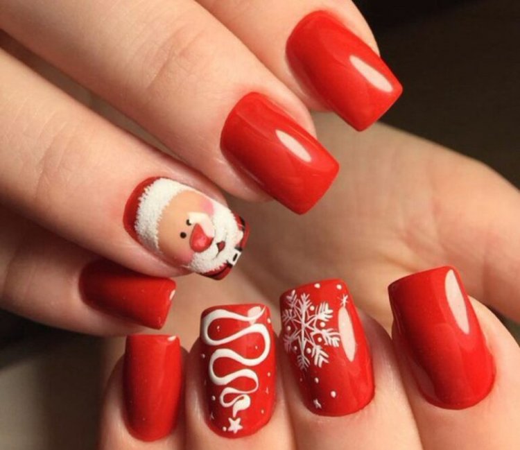 Новорічний манікюр 2023 (50 фото) - модні та красиві ідеї дизайну нігтів на Новий рік 2023