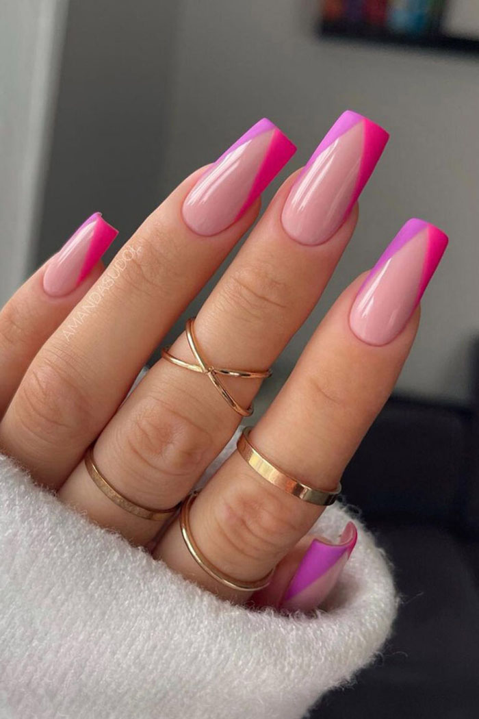 Кольоровий френч 2023: +220 фото манікюру