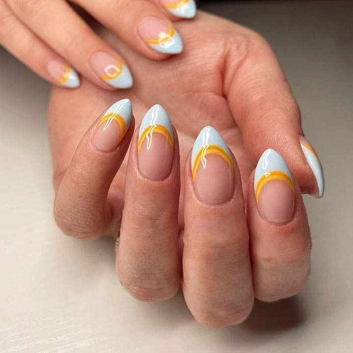 Кольоровий френч 2023: +220 фото манікюру