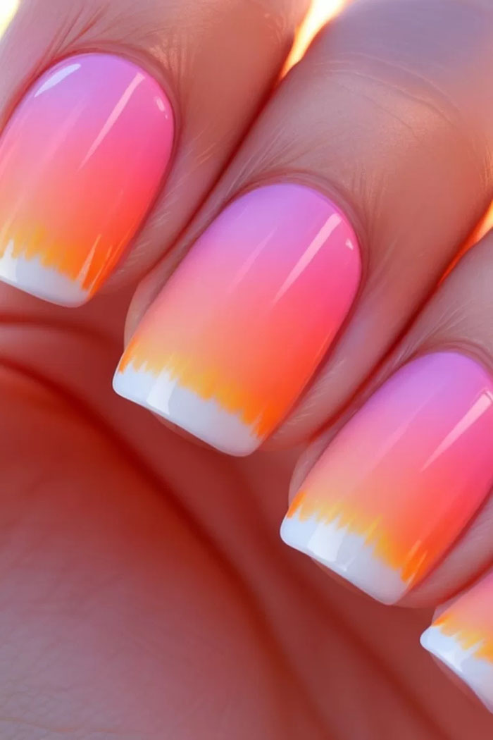 Кольоровий френч 2023: +220 фото манікюру