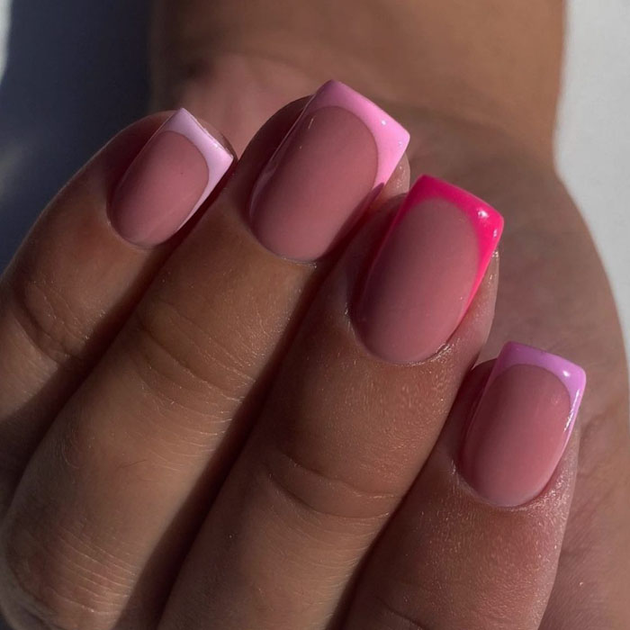 Кольоровий френч 2023: +220 фото манікюру