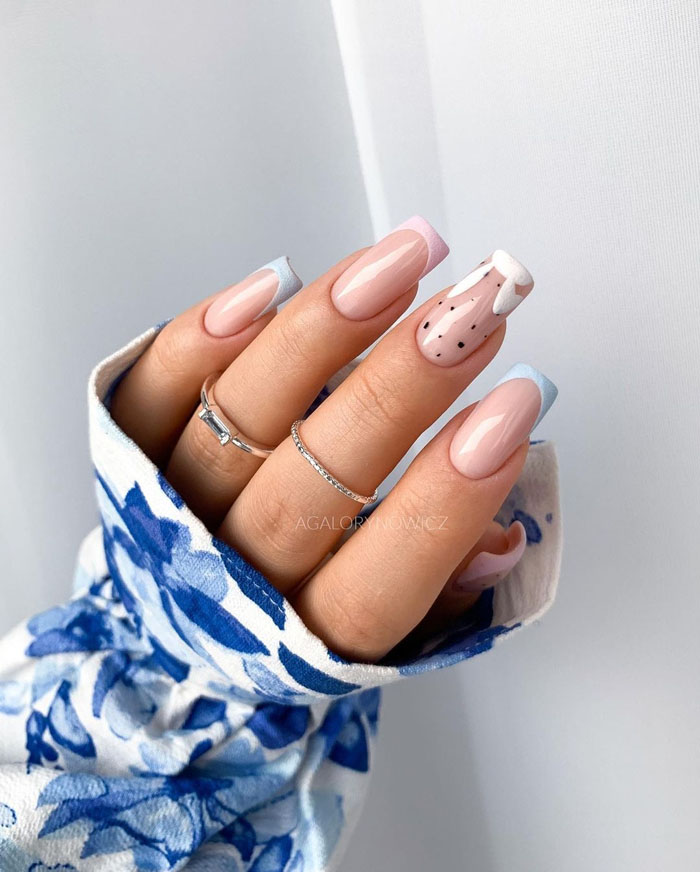 Кольоровий френч 2023: +220 фото манікюру