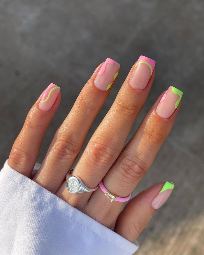 Кольоровий френч 2023: +220 фото манікюру