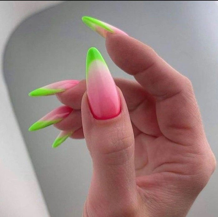 Кольоровий френч 2023: +220 фото манікюру