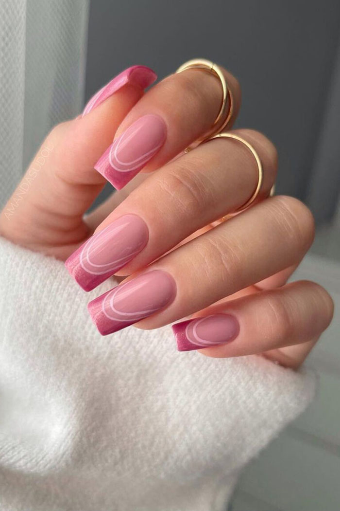 Кольоровий френч 2023: +220 фото манікюру