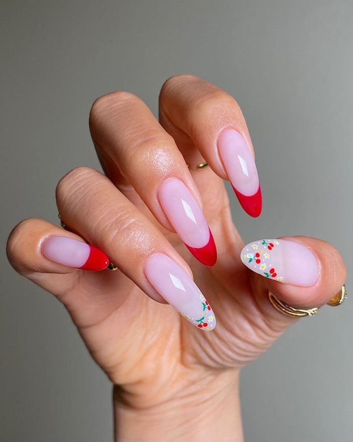 Кольоровий френч 2023: +220 фото манікюру