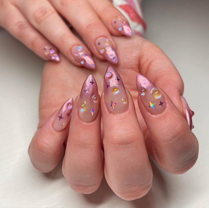 Кольоровий френч 2023: +220 фото манікюру