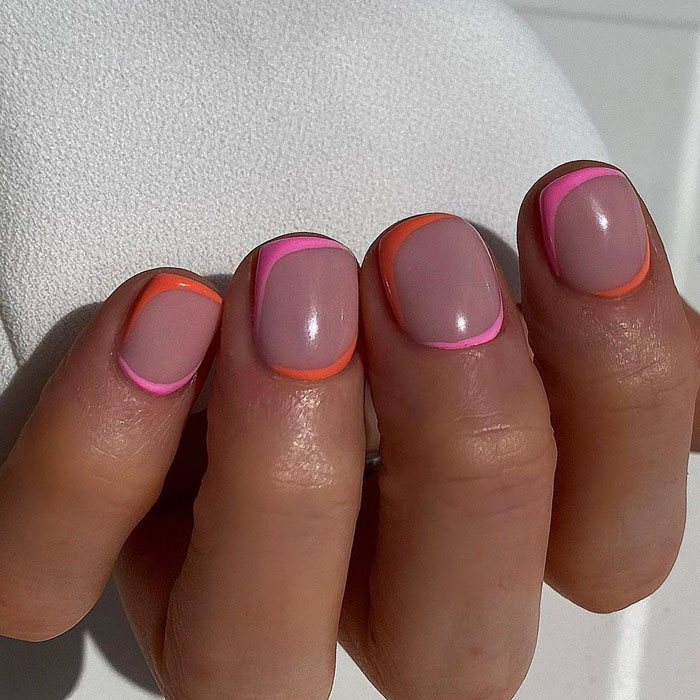 Кольоровий френч 2023: +220 фото манікюру