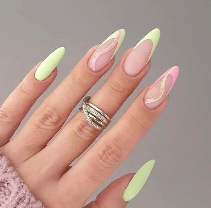 Кольоровий френч 2023: +220 фото манікюру