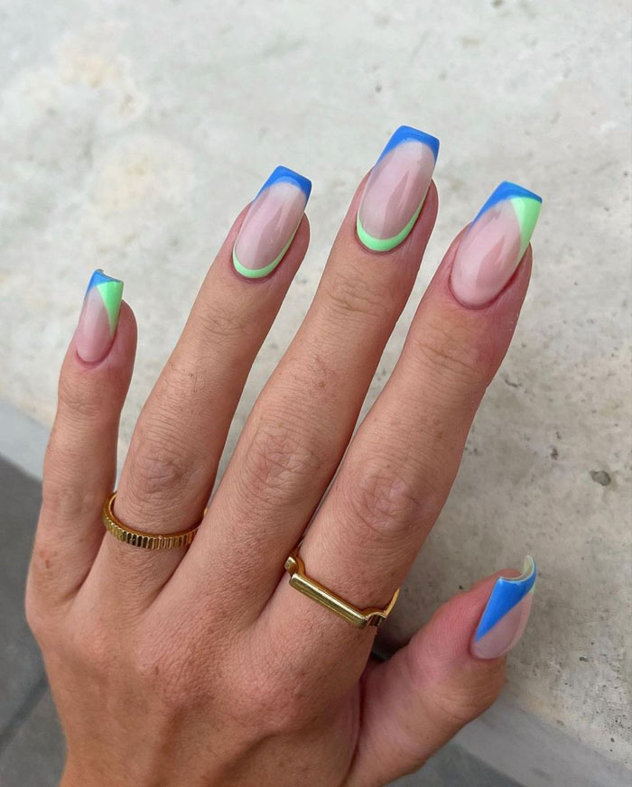 Кольоровий френч 2023: +220 фото манікюру