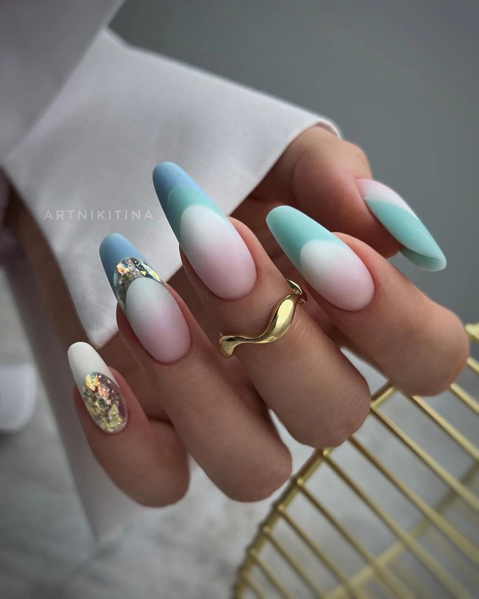 Кольоровий френч 2023: +220 фото манікюру
