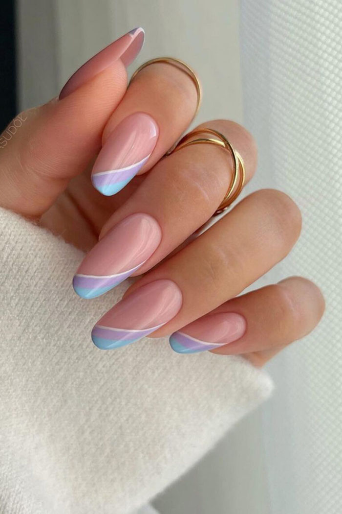 Кольоровий френч 2023: +220 фото манікюру