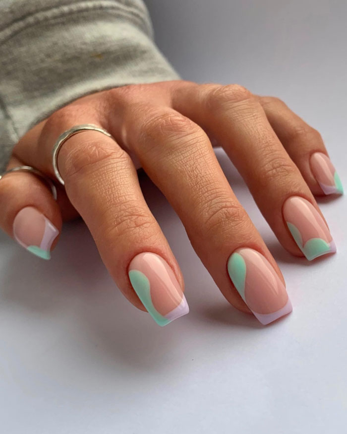 Кольоровий френч 2023: +220 фото манікюру