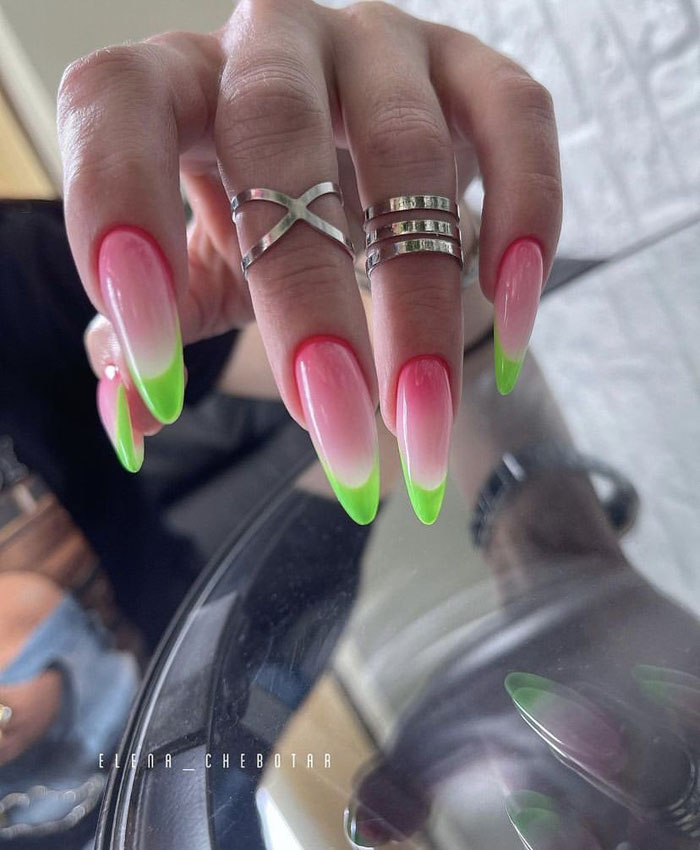 Кольоровий френч 2023: +220 фото манікюру