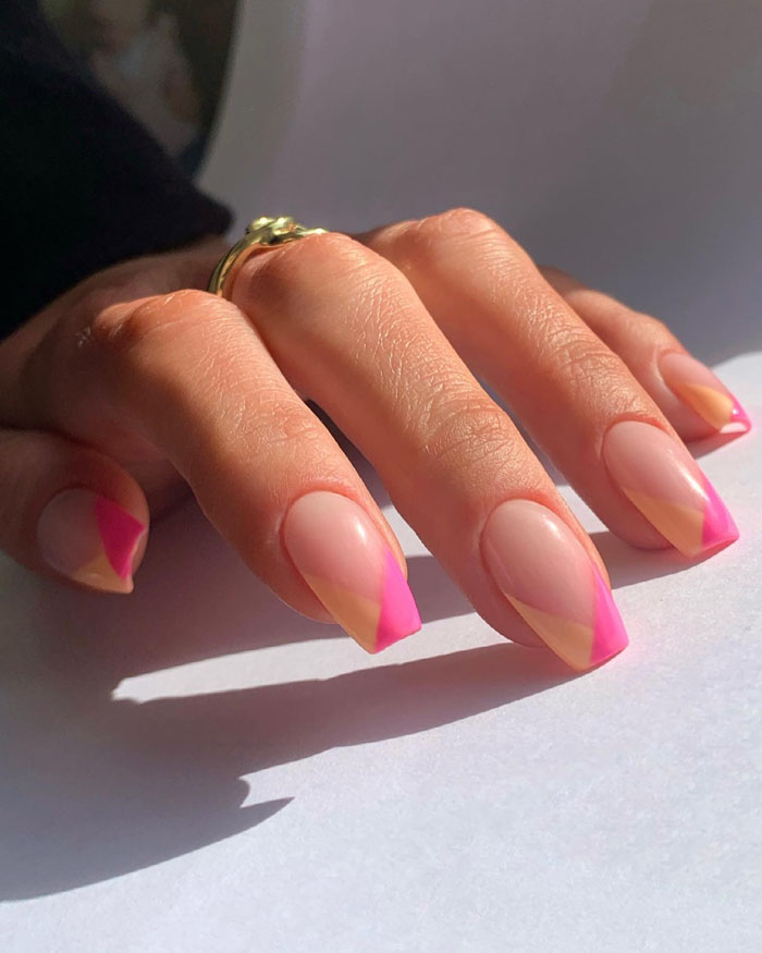 Кольоровий френч 2023: +220 фото манікюру