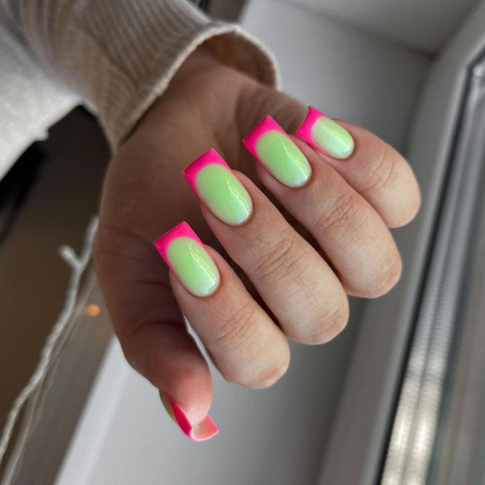 Кольоровий френч 2023: +220 фото манікюру