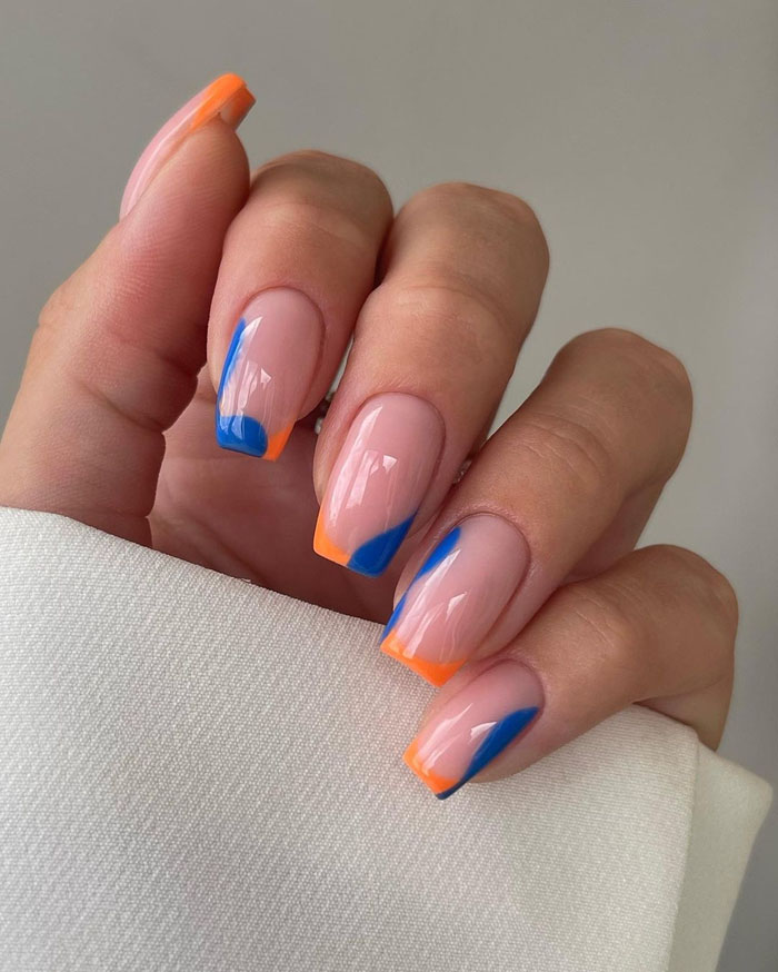 Кольоровий френч 2023: +220 фото манікюру