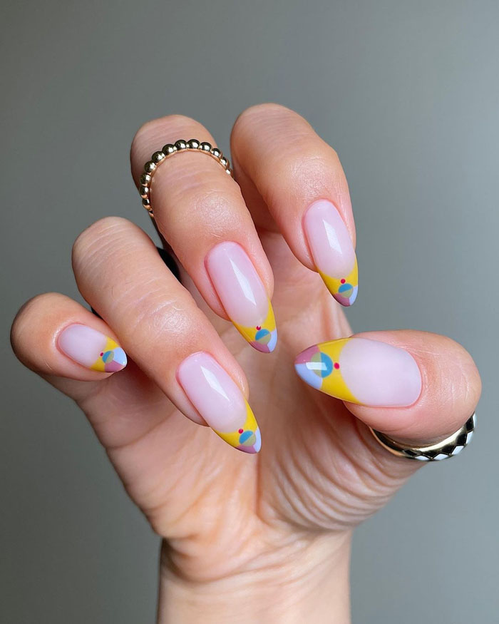 Кольоровий френч 2023: +220 фото манікюру