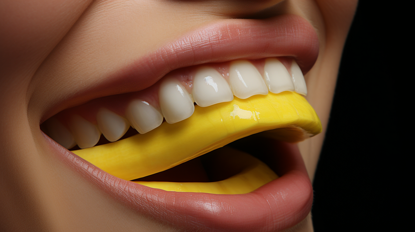 Як відбілити зуби банановою шкіркою