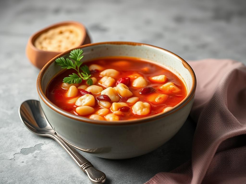 Borscht with beans Борщ з квасолею