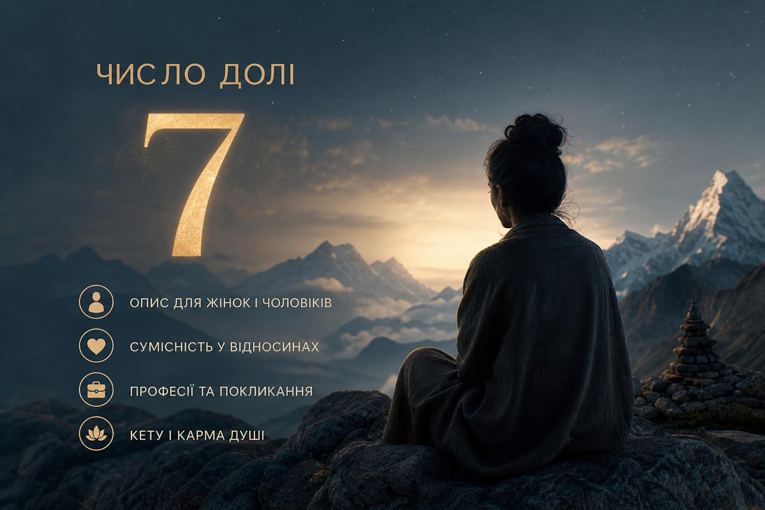 Значення числа долі 7: опис для жінок і чоловіків, сумісність і професії. Число долі 7 у ведичній нумерології: кету в нумерології і карма Значення числа долі 7: опис для жінок і чоловіків, сумісність і професії. Число долі 7 у ведичній нумерології: кету в нумерології і карма