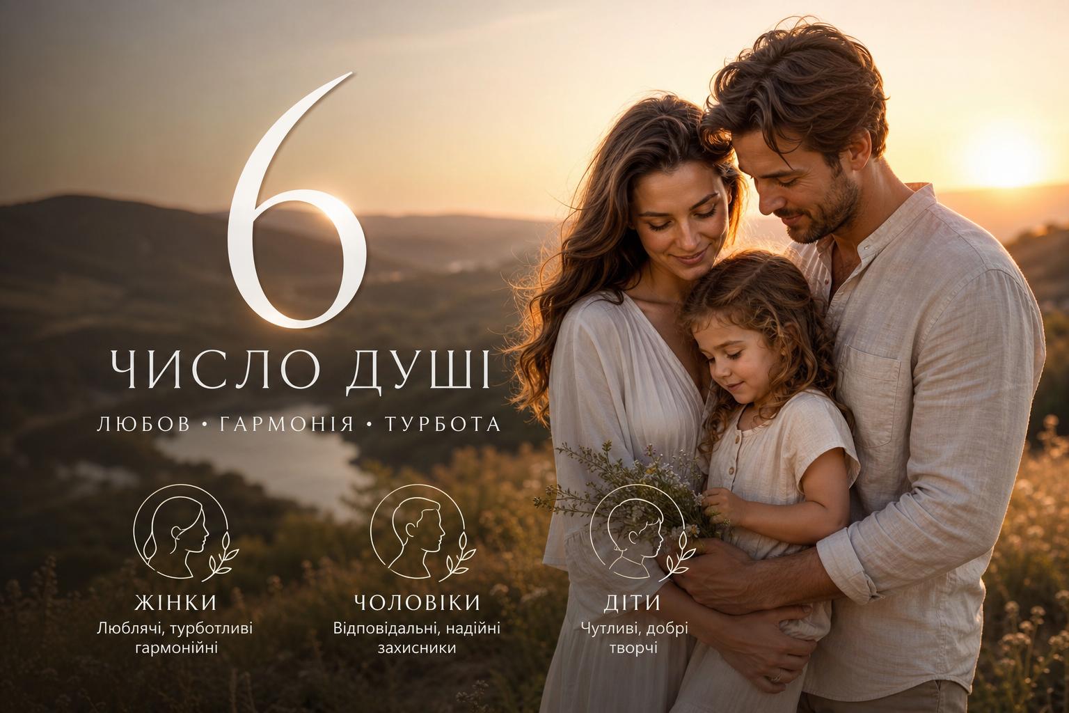 Число душі 6: значення, характеристика жінок, чоловіків і дітей. Короткий чек‑лист для шістки Число душі 6: значення, характеристика жінок, чоловіків і дітей. Короткий чек‑лист для шістки