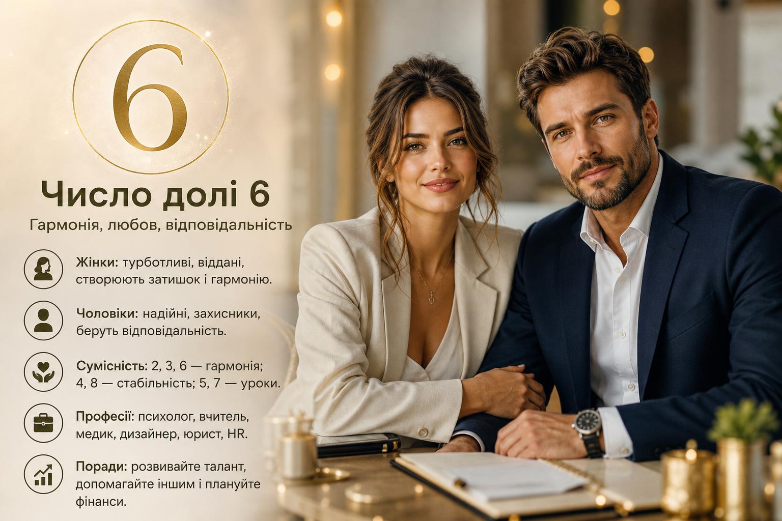 Значення числа долі 6: опис для жінок і чоловіків, сумісність і професії. Практичні поради щодо кар'єри і фінансів Значення числа долі 6: опис для жінок і чоловіків, сумісність і професії. Практичні поради щодо кар'єри і фінансів