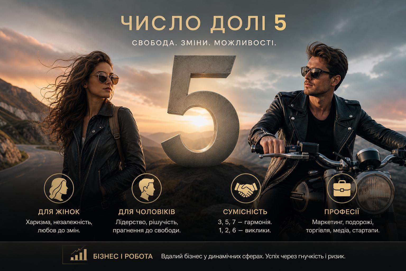 Значення числа долі 5: опис для жінок і чоловіків, сумісність і професії. Бізнес і робота для числа долі 5 Значення числа долі 5: опис для жінок і чоловіків, сумісність і професії. Бізнес і робота для числа долі 5