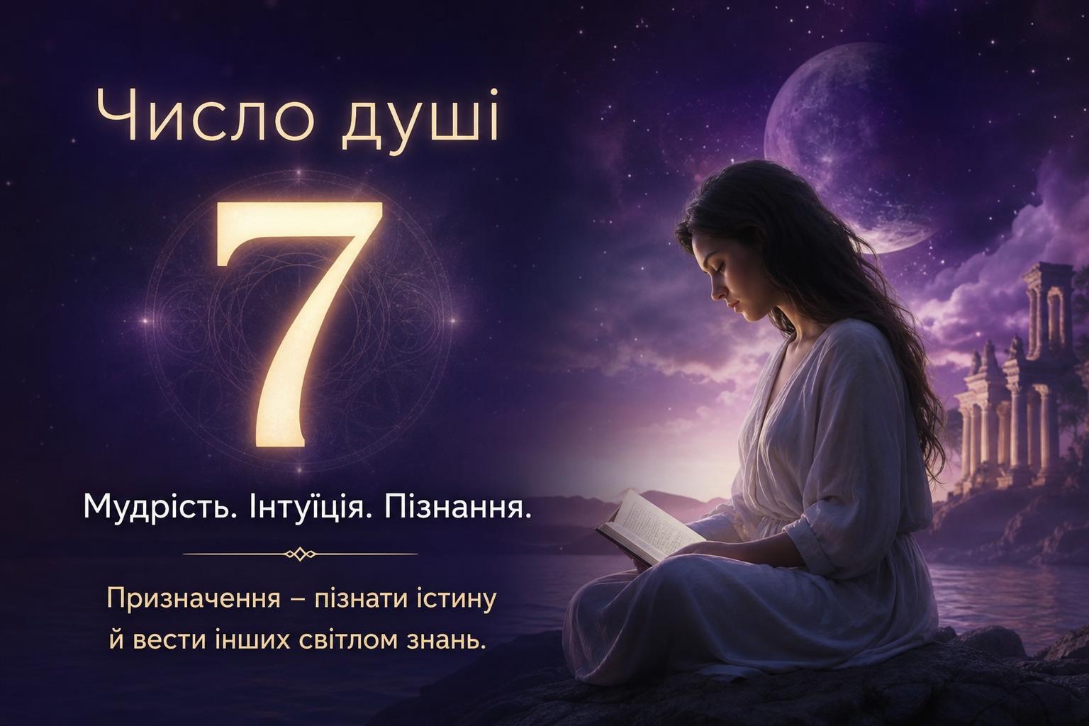 Число душі 7: значення, характеристика жінок, чоловіків і дітей. Призначення і доля: число душі 7 призначення і доля Число душі 7: значення, характеристика жінок, чоловіків і дітей. Призначення і доля: число душі 7 призначення і доля