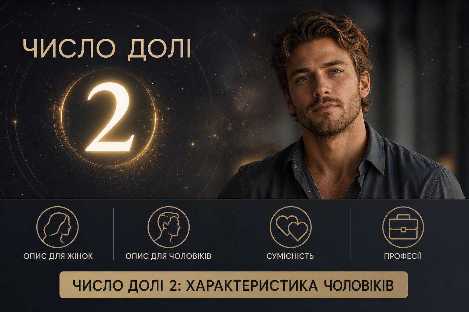 Значення числа долі 2: опис для жінок і чоловіків, сумісність і професії. Число долі 2: характеристика чоловіків Значення числа долі 2: опис для жінок і чоловіків, сумісність і професії. Число долі 2: характеристика чоловіків